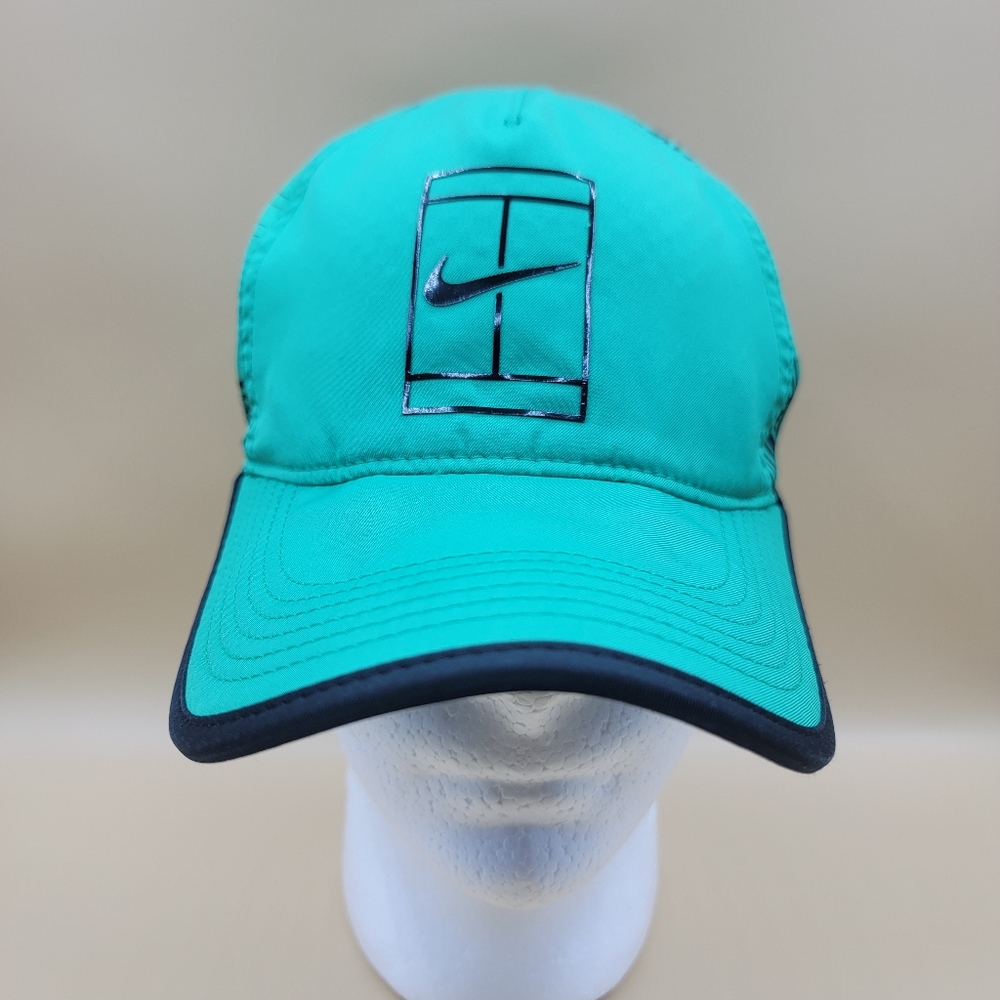 Federer Nike Court Aerobill Oz Cap Hat Dri-Fit Tennis 864106-324 Stadium Green